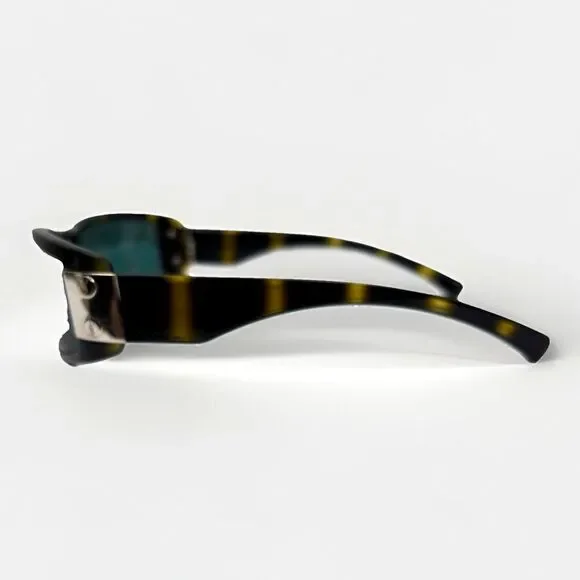 Y2K Old Money Edgy Festival Wrap Tortoise Sunglasses 2137/S Italy YSL YVES SAINT LAURENT Vintage Sunglasses Ysl Tortoise Brown  main image 4